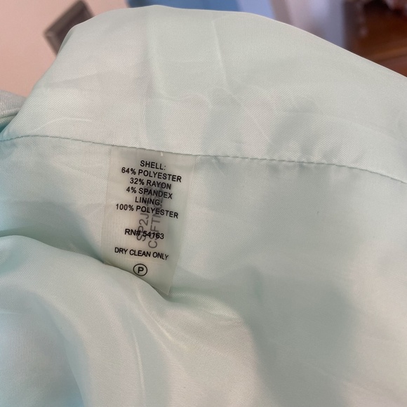 Calvin Klein Pants Suit with Blazer Mint Green - Picture 7 of 11